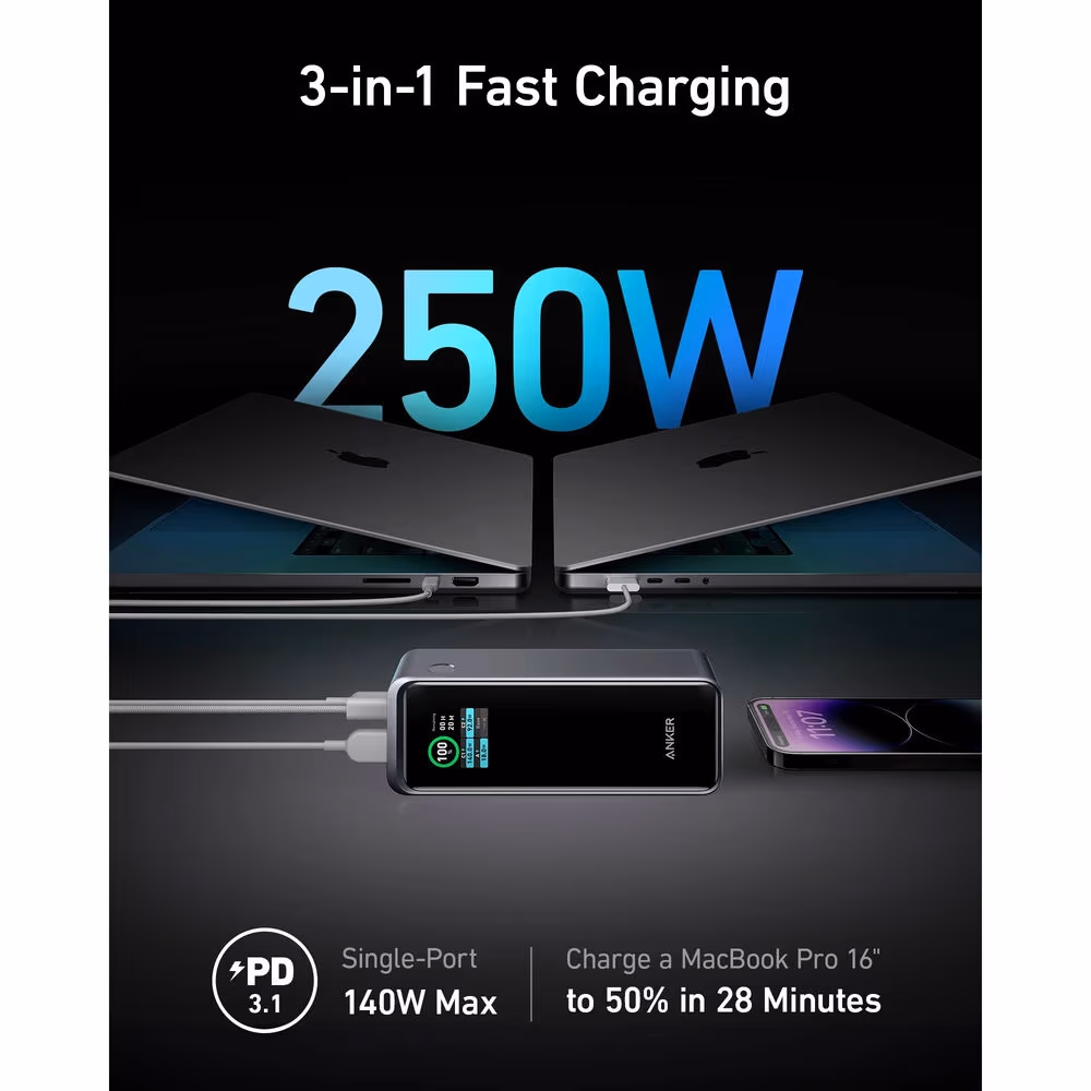 Anker Prime Power Bank 27650Mah 250W