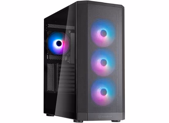 SilverStone FARA 514X Black ARGB ATX Mid Tower Dual 360mm Radiator Support