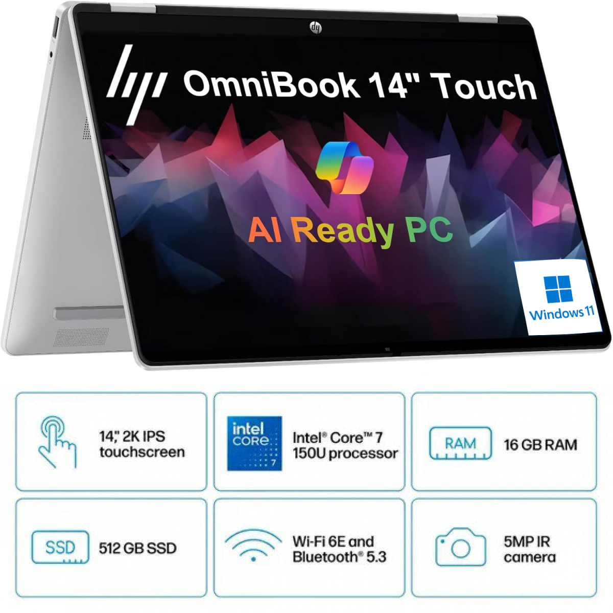 HP OmniBook 5 Flip Core 7 - 2K DDR5