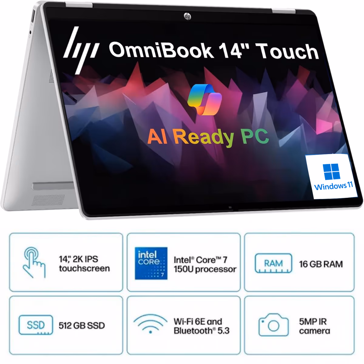 HP OmniBook 5 Flip Core 7 - 2K DDR5