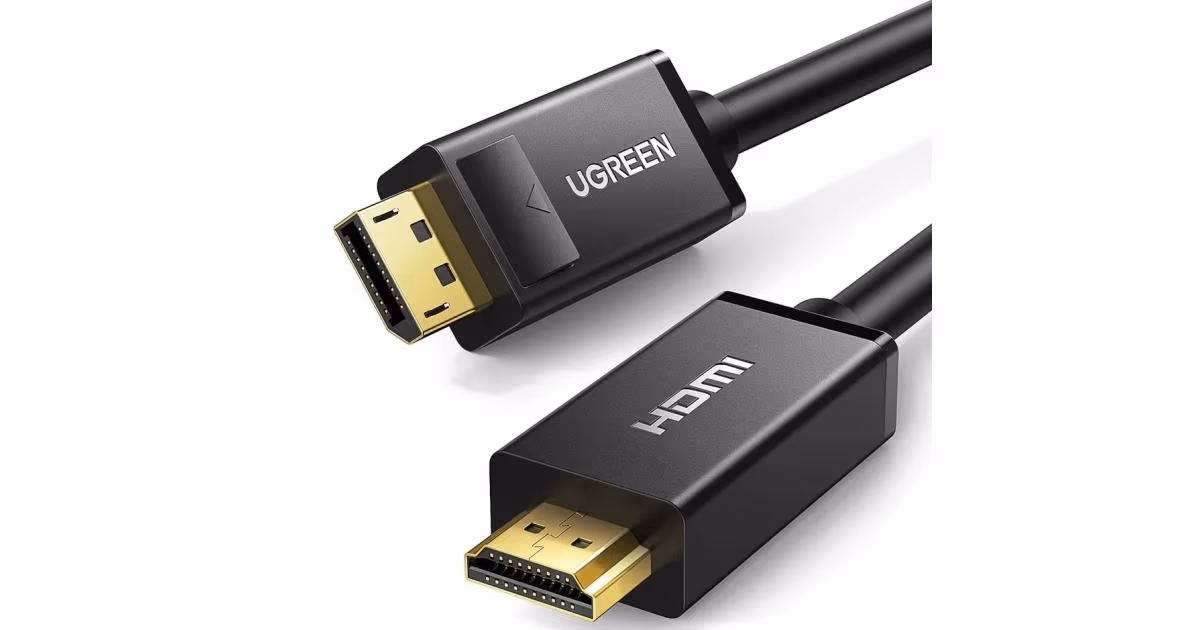 UGREEN 10204 DisplayPort 1.2 to HDMI Cable 4K@30Hz 5M