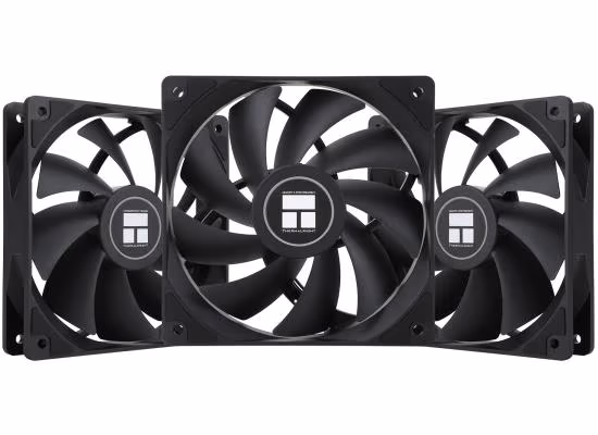 Thermalright TL-C12C X3 Black Non-LED 120mm Cooling Fan Kit 3-Pack