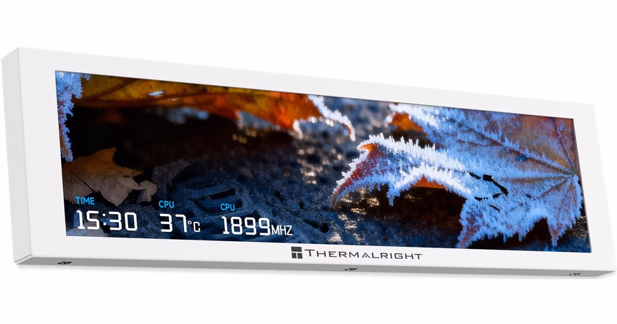 Thermalright Trofeo Vision 9.16 IPS LCD White - 1920x480 USB Type-C