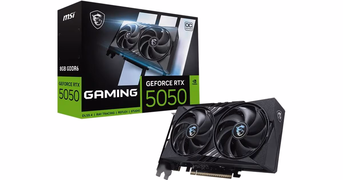 MSI GeForce RTX 5050 GAMING OC 8GB GDDR6