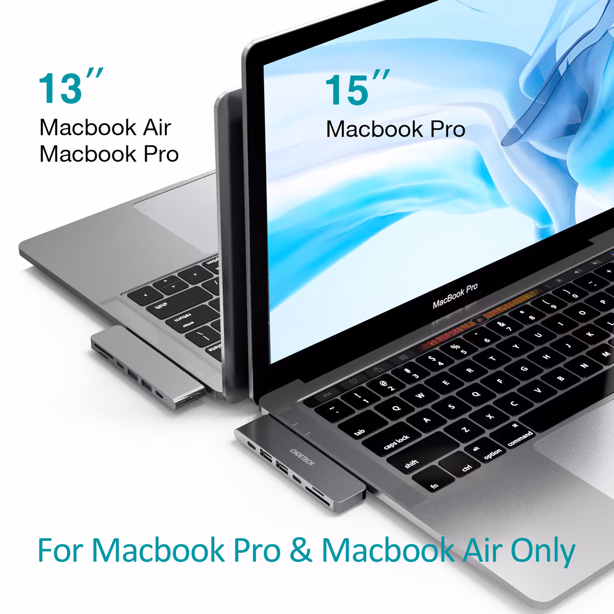 Choetech 7 In 1 Laptop USB C Docking Station Dual Monitor For Mac Pro