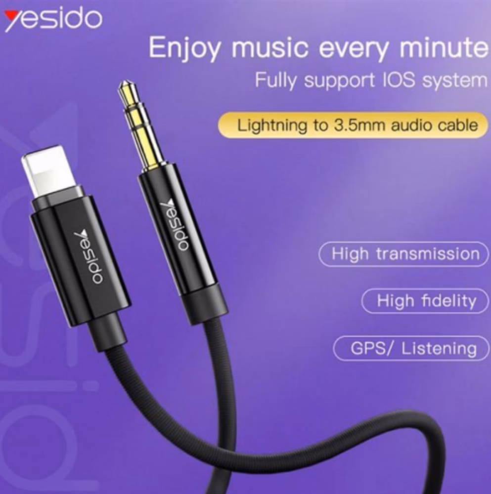 AUX ADAPTER LIGHTNING TO 3.5MM AUDIO CABLE