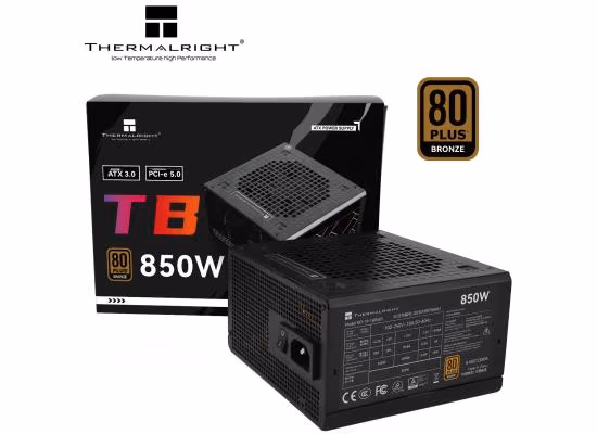 Thermalright TB-850 850W 80 Plus Bronze Fixed Cable Power Supply White