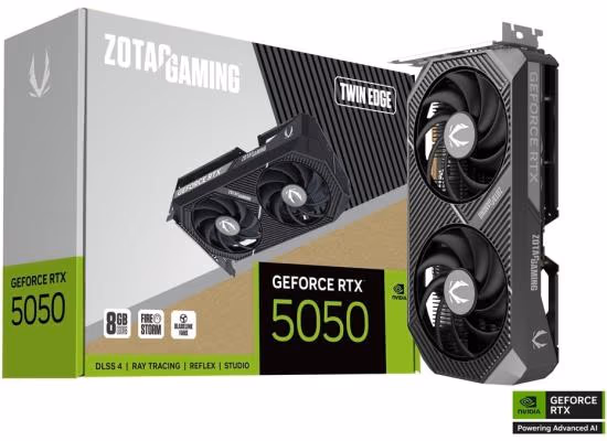 ZOTAC GAMING GeForce RTX 5050 Twin Edge 8GB GDDR6