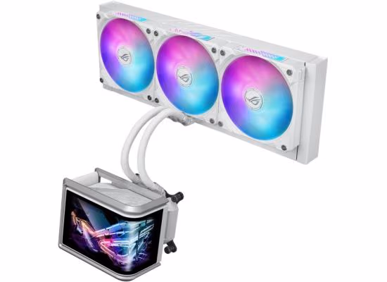 ASUS ROG Ryuo IV SLC 360 ARGB 6.67 AMOLED 3D Curved Display White