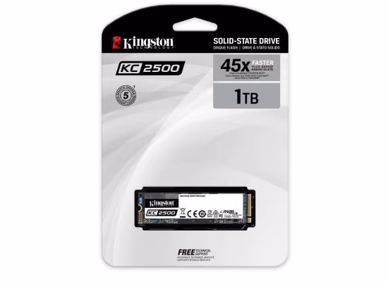 Kingston KC2500 1TB M.2 PCIe NVMe Gen 3.0 x4 - 3500/2900 MB/s
