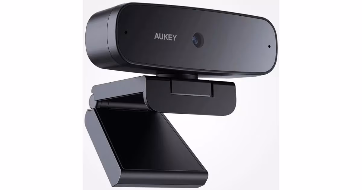 AUKEY 1080p Full HD Webcam with Dual Stereo Mics