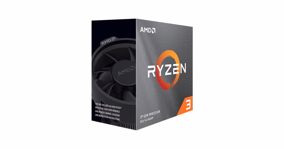 AMD Ryzen 3 3100 Up To 3.9GHz 4 Cores 8 Threads AM4 CPU Processor (Tray)