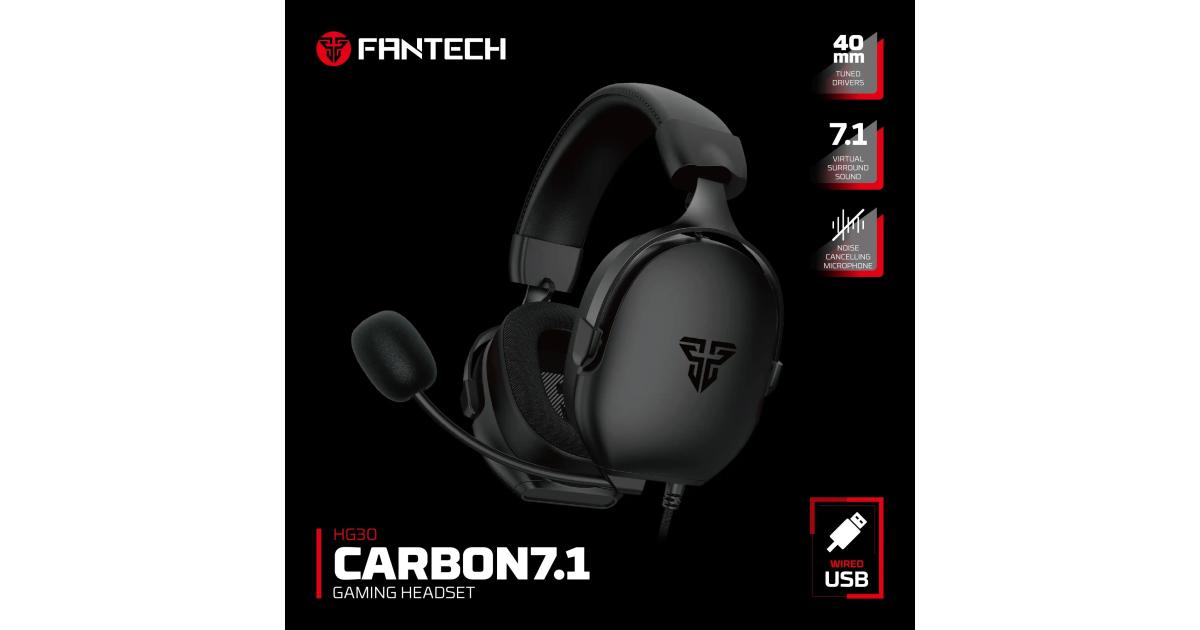 Fantech HG30 7.1 Virtual Surround Gaming Headset Black