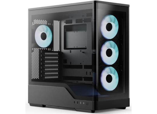 AeroCool P500A Black ARGB ATX Mid Tower Panoramic Fish Tank