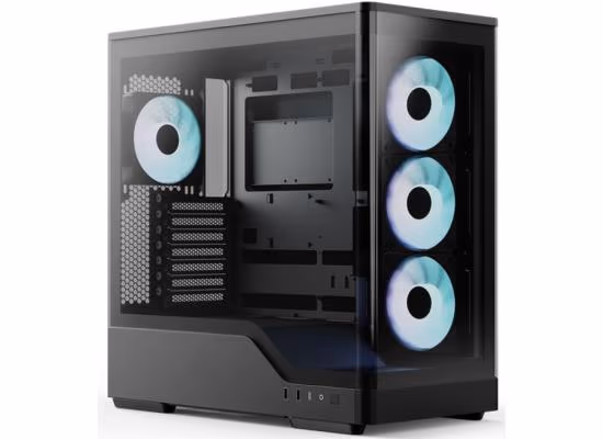 AeroCool P500A Black ARGB ATX Mid Tower Panoramic Fish Tank