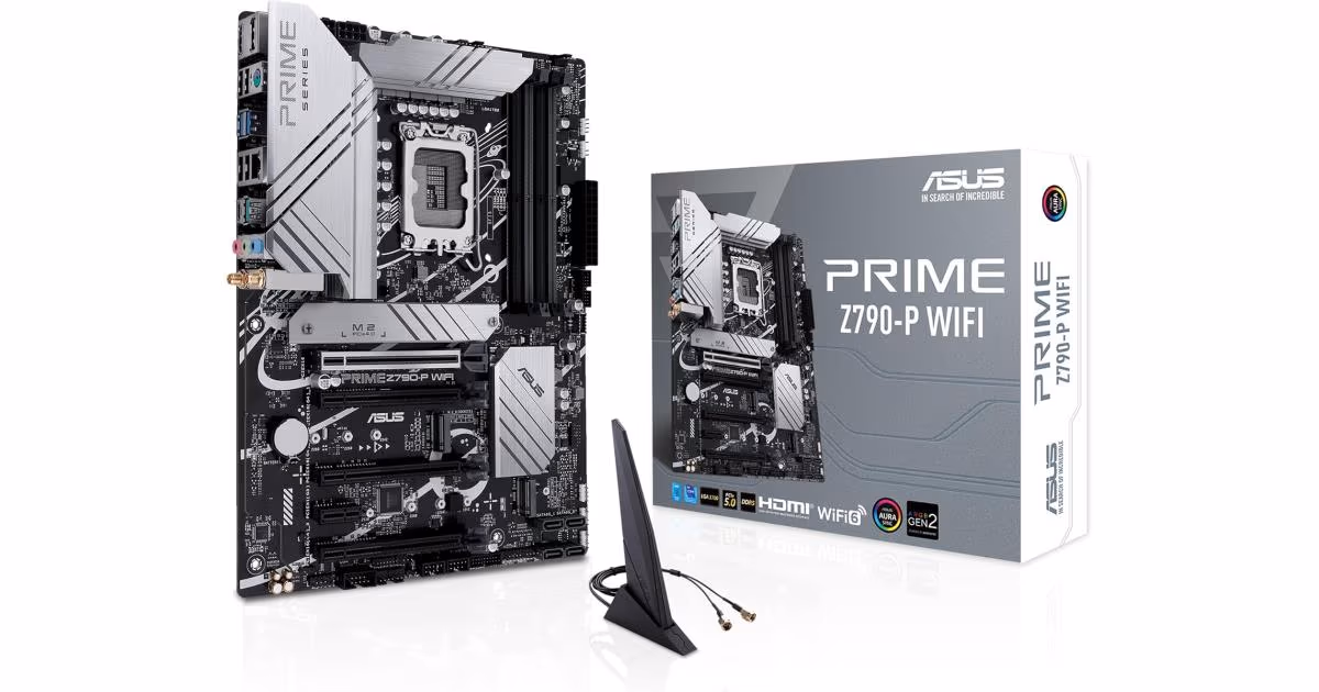 ASUS Prime Z790-P Wi-Fi 6, Intel 14th 13th 12th Series, LGA 1700/DDR5/PCIe 5.0/3xM.2 - ATX Gaming MotherBoard