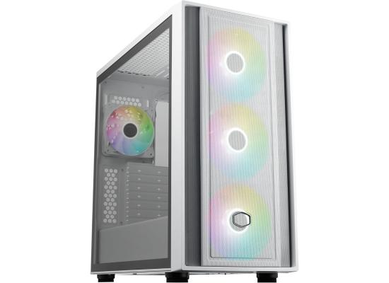Cooler Master MasterBox 600 White ATX ARGB Mid Tower Mesh 4x ARGB Fans