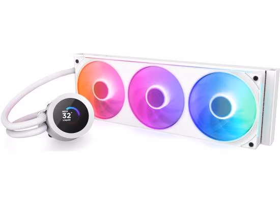 NZXT Kraken Plus 360 RGB White LCD Display All-In-One