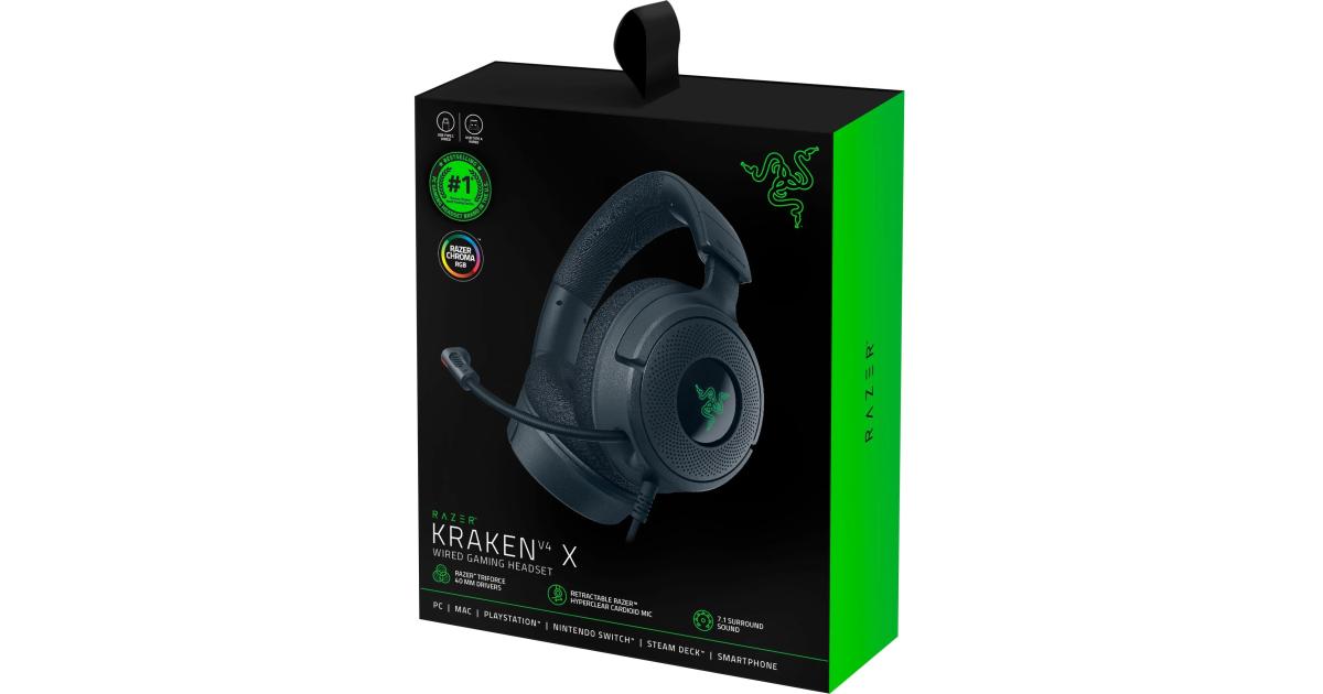 Razer Kraken V4 X Chroma RGB Wired Gaming Headset