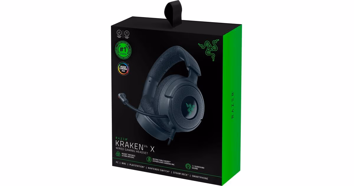 Razer Kraken V4 X Chroma RGB Wired Gaming Headset