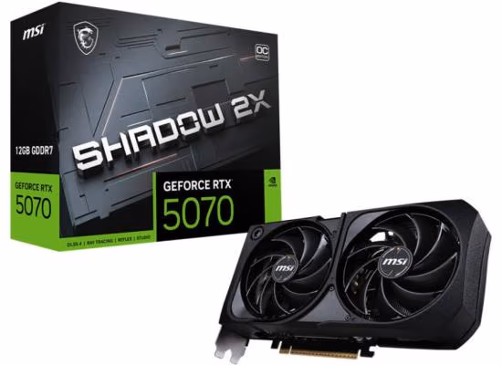 MSI GeForce RTX 5070 SHADOW 2X OC 12GB GDDR7