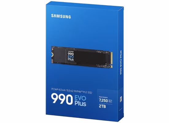 Samsung 990 EVO PLUS 2TB PCIe 4.0 NVMe M.2 SSD - 7250/6300 MB/s