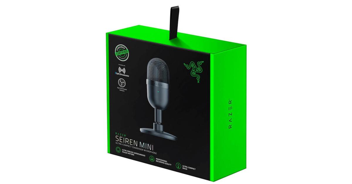 Razer Seiren Mini USB Condenser Microphone Black
