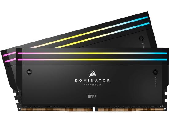 CORSAIR DOMINATOR TITANIUM RGB 48GB (2x24GB) DDR5 RAM 6400MT/s CL36 Memory Kit - Black