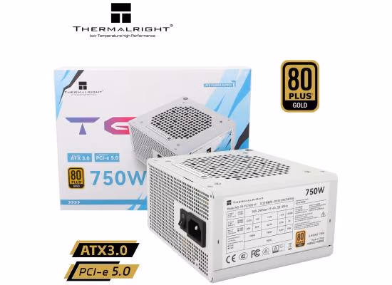 Thermalright TG-750S-W 750W 80 Plus Gold Non-Modular Power Supply White