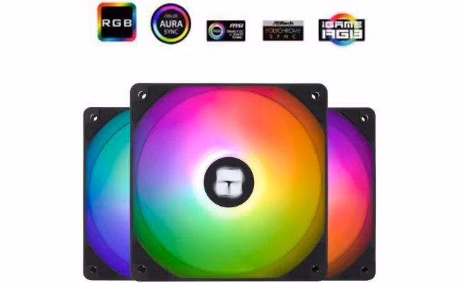 Thermalright TL-C12C-S X3 Black 3PIN ARGB 120mm Cooling Fan Kit 3-Pack