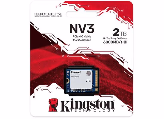 Kingston NV3 2TB Mini M.2 NVMe PCIe 4.0 SSD - 6000/5000 MB/s