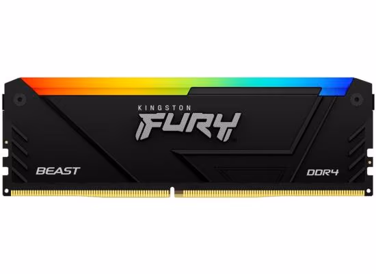 Kingston Fury Beast 32GB DDR4 3200MT/s CL16 RGB Desktop Memory