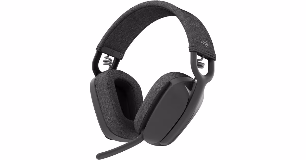 Logitech Zone Vibe 100 Wireless Bluetooth Over-Ear Professional Headset Graphite