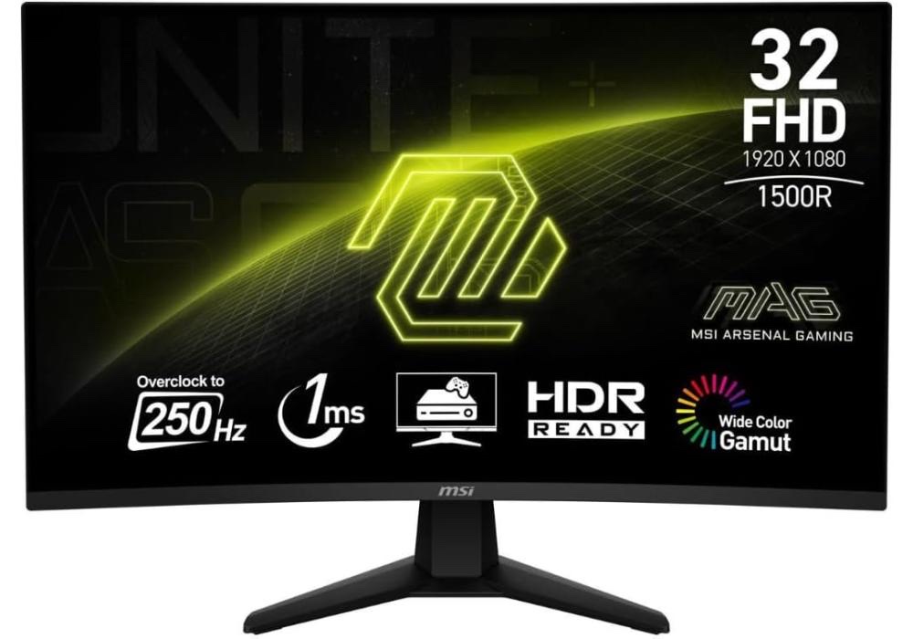 MSI MAG 32C6X Gaming Monitor FHD 250Hz Curve