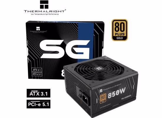 Thermalright SG-850S 850W 80 Plus Gold Fixed Cable Power Supply
