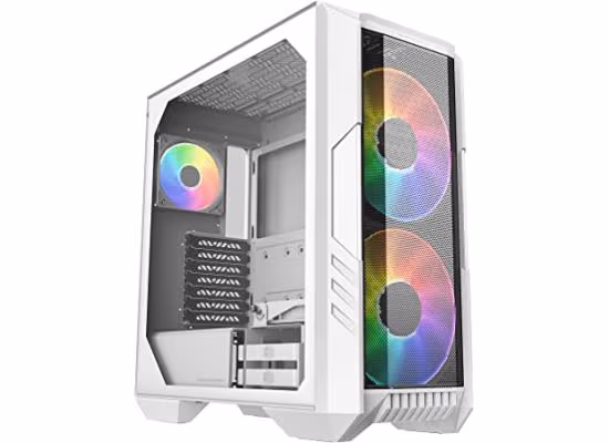 Cooler Master HAF 500 ARGB White Mid Tower 2x 200mm ARGB Fans