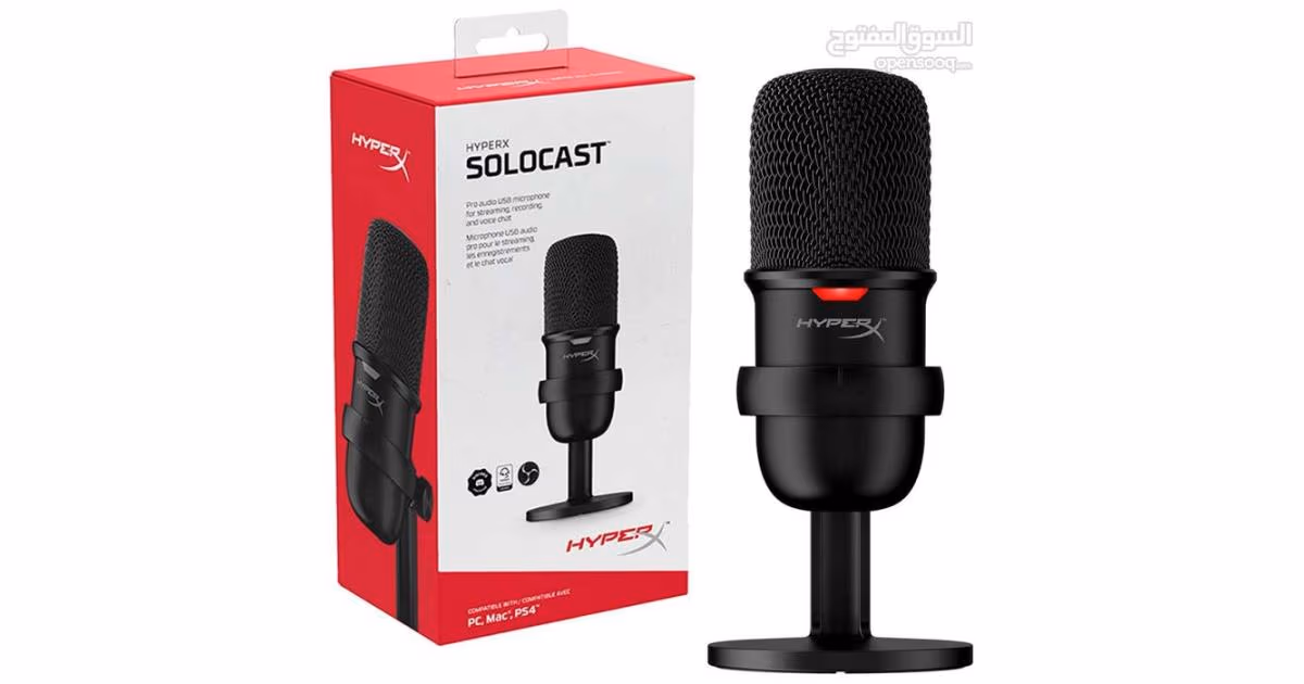 HyperX SoloCast USB Cardioid Condenser Microphone