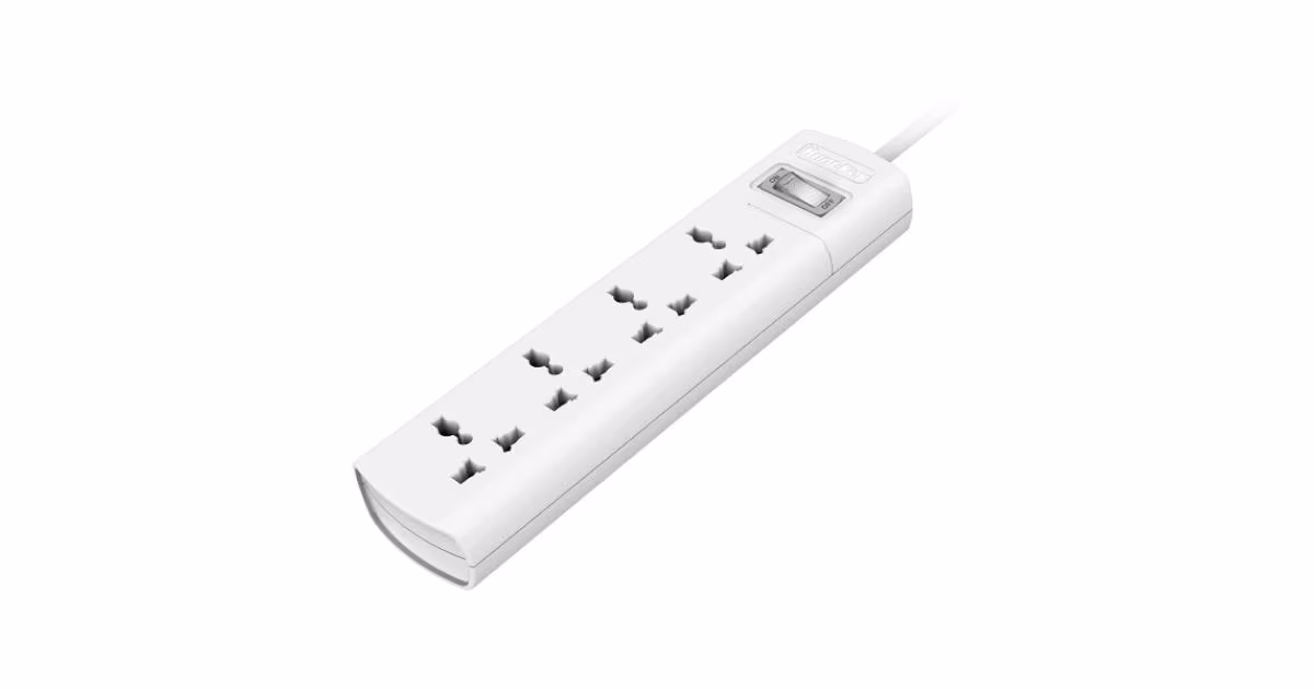 Huntkey SZM401 Power Strip Surge 4 Universal AC Sockets 1.5M