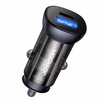 20W dual ports transparent car charger