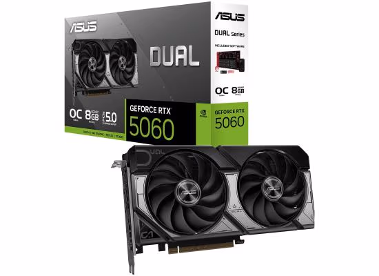 ASUS Dual GeForce RTX 5060 OC Edition 8GB GDDR7