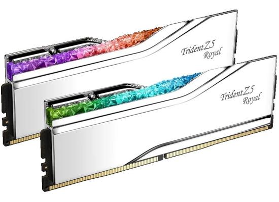 G.SKILL Trident Z5 Royal RGB Series 32GB (2x16GB) DDR5 RAM 6000MT/s CL28 Memory Kit - Silver