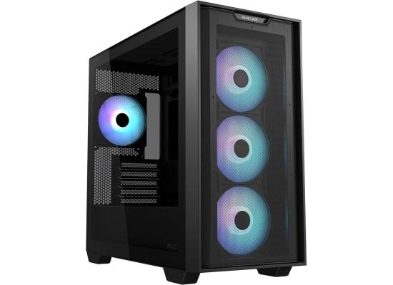 ASUS A21 PLUS Black Micro-ATX ARGB Mid Tower 4x 120mm ARGB Fans