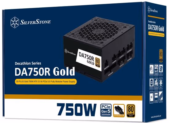 SilverStone DA750R 750W 80 Plus Gold Full Modular Power Supply