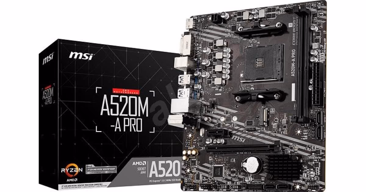MSI AMD RYZEN A520M-A PRO Motherboard