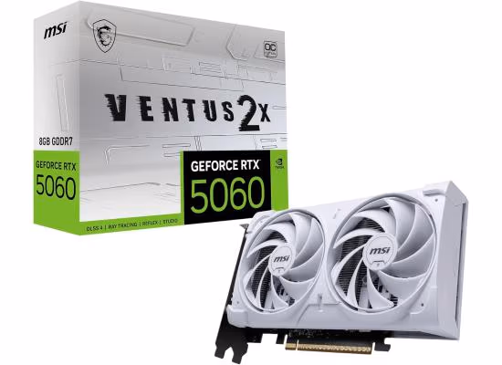 MSI GeForce RTX 5060 VENTUS 2X OC WHITE 8GB GDDR7