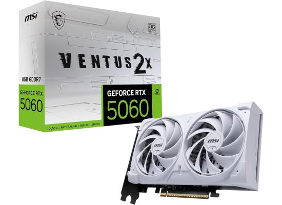 MSI GeForce RTX 5060 VENTUS 2X OC WHITE 8GB GDDR7