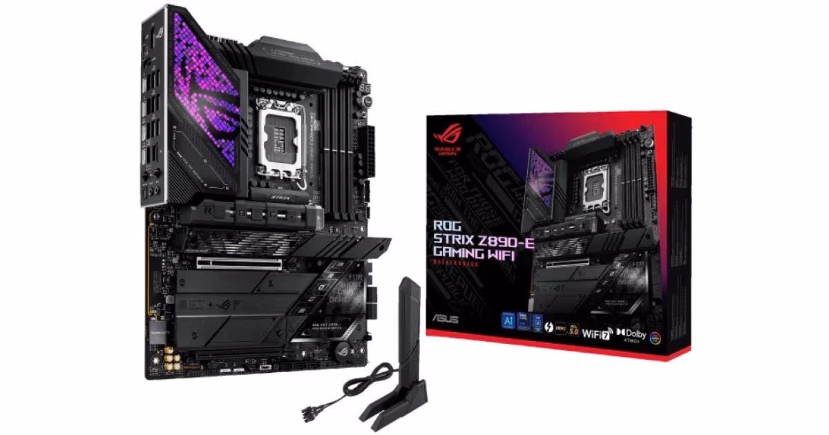 ASUS ROG STRIX Z890-E GAMING WIFI (Wi-Fi 7), Intel Core Ultra (Series 2), LGA 1851/DDR5/PCIe 5.0/7xM.2 - ATX Gaming MotherBoard