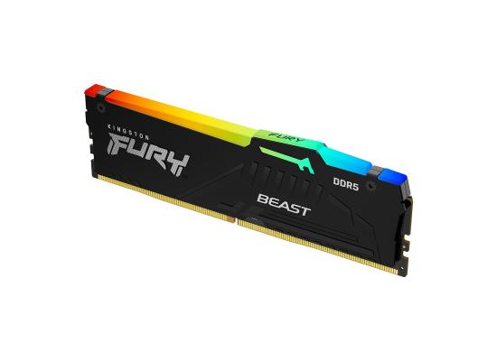 Kingston Fury Beast RGB Single 32GB DDR5 6000MT/s CL40 Desktop Memory