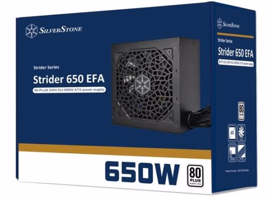 SilverStone Strider 650 EFA 650W 80 Plus White Power Supply