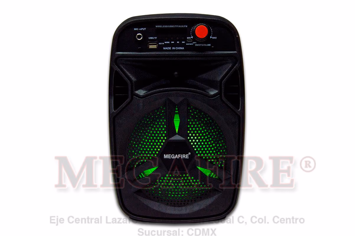 Megafire Bluetooth Speaker 6.5 With Mic
